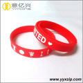 Sports competition souvenir red silicone bracelets