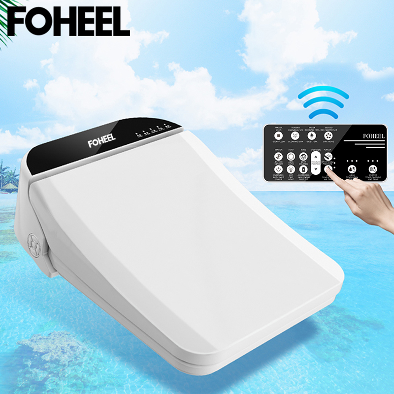 FOHEEL smart toilet seat cover electronic bidet cover toilet bowls for toilets seat heating clean dry smart toilet lid