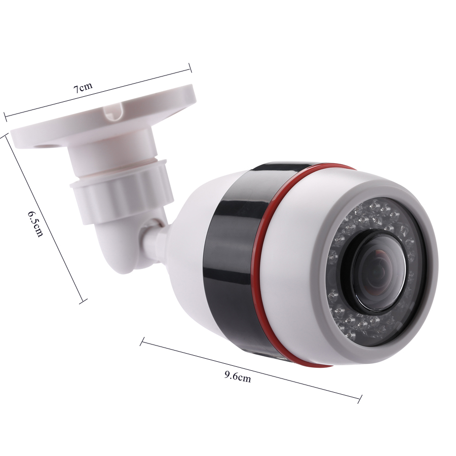 Hamrolte 1080P CCTV Camera 5MP 1.7MM Fisheye Lens 180Degree Panoramic AHD Camera Night Vision Waterproof Outdoor Bullet Camera