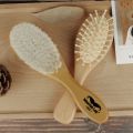 Wooden Baby Hair Brush+Comb Set Perfect Baby Shower Gift for Newborns Toddlers 19QF