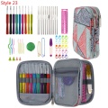 35 Styles New Set Crochet Hook Set With Yarn Knitting Needles Sewing Tools Set Knit Gauge Stitch Holder Hook For Knitting