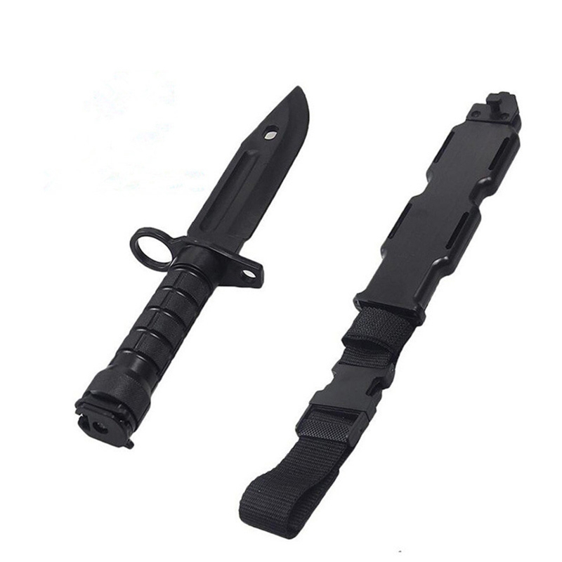 Safe 1: 1 Rubber Knife Military Training Enthusiasts CS Cosplay Toy Sword First Blood Props Dagger Model XX9E