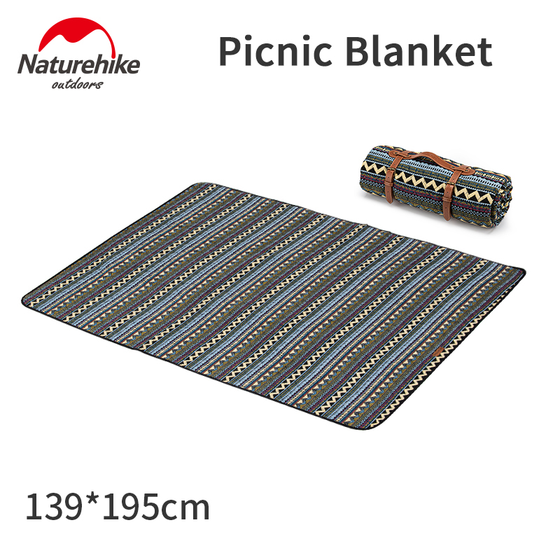 Naturehike Blanket Picnic Mat Camping Mat Portable Thickening Moistureproof Washable Folding Cotton Plaid Beach Outdoor