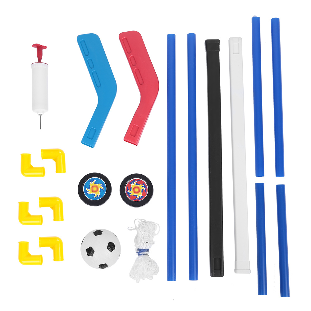 8pcs/set Kids Child Ice Hockey Stick Training Tools Kids Sports Soccer & Field Hockey Goals with Balls and Pump Toy Set Football