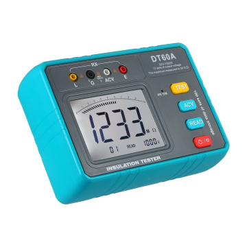 DT60A Insulation Resistance Tester LED Digital Ohmmeter Megohmmeter Megameter Resistance Meter Digital Multimeter Tester