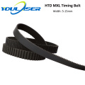 YOULASER MXL Open-Ended Timing Belt Transmission Belts Rubber Width 5mm For Fiber YAG Pully CO2 Laser Engraving Cutting Machine