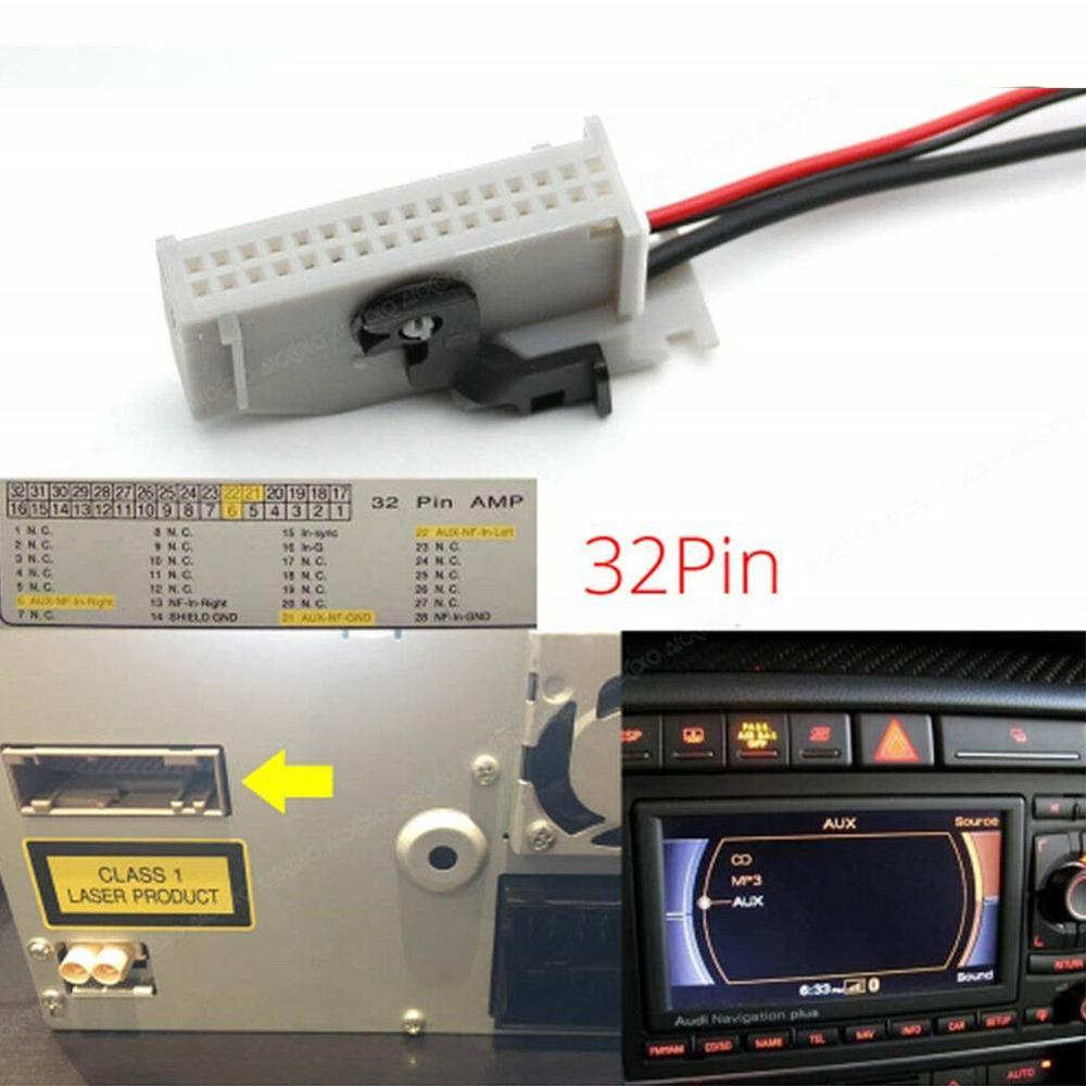 Bluetooth Module Wireless Audio Input For Audi RNS-E Adapter TT A4 A8 32Pin Navigation Radio Stereo R8 A3 AUX N1A9