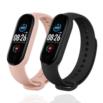 2PCS M5 Smart Watch Sport Fitness Tracker Pedometer Heart Rate Blood Pressure Monitor Bluetooth M5 Band Smart Bracelet Men Women