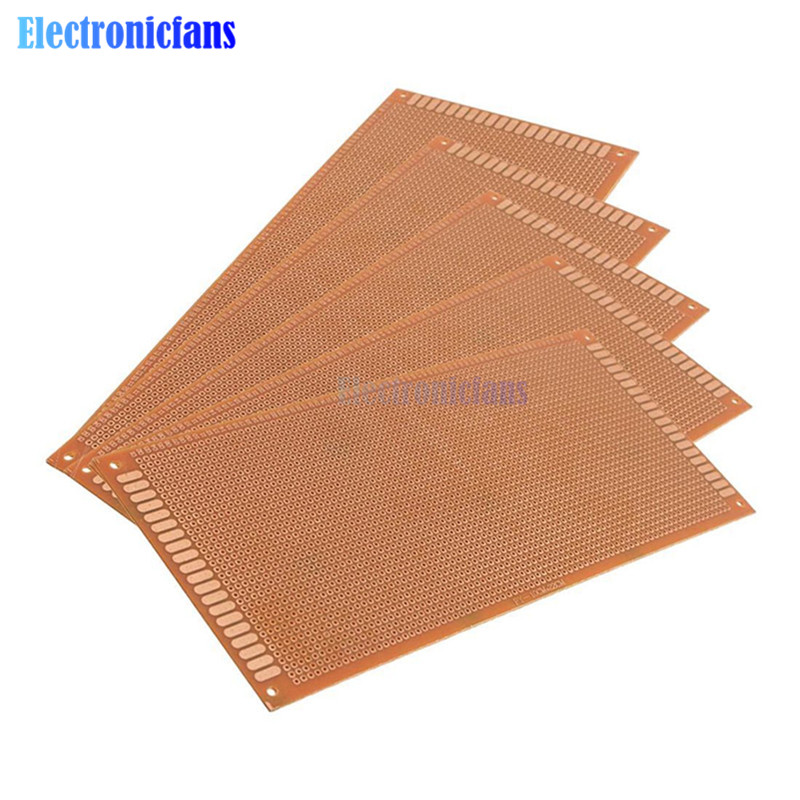 10x22cm DIY Bakelite Plate Paper Prototype PCB Breadboard Universal Experiment Matrix Board Single Sided Sheet Copper 10*22CM