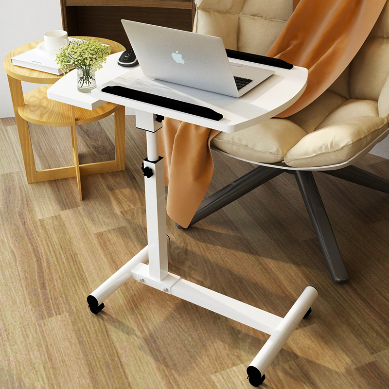 Notebook computer desk bed learning with household lifting folding mobile bedside table