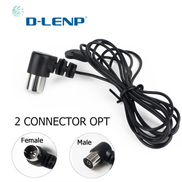 Dlenp Antennas FM Antenna 75Ohm UNBAL for Sound Natural Sound Stereo Receiver For FM Radio/Hi-Fi/DAB/ TV Indoor use Black