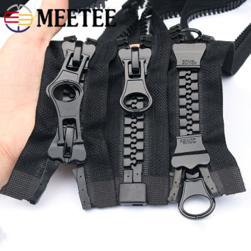 1pc 70/90/100/150/200cm 20# Extra Large Resin Zipper Open-end Double Slider Zippers for Sewing Down Jacket Coat DIY Accessories