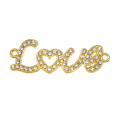 Wholesale 6 women's bracelet earrings DIY production found supplies letters LOVE connector charm jewelry accessories