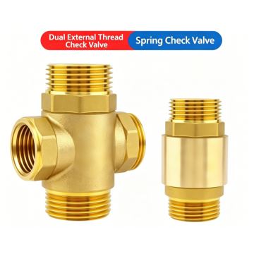 Brass Double External Thread Vertical Check Valve