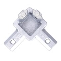 3-Way End Corner Bracket Connector for T slot Aluminum Extrusion Profile (Pack of 4, with screws)
