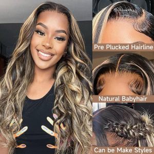 1B/27 Highlight 13x4 Lace Front Wig Human Hair