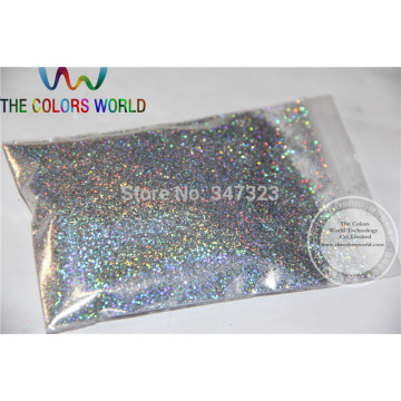 0.4MM Laser Diamond Silver Color holographic Glitter for nail gel nail polish or Other art Decoration