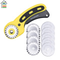 45mm Rotary Cutter Blades Set for OLFA fiskars Sewing Fabric Leather Quilting with 10pc Replacement Pinking Lace Knife Patchwork