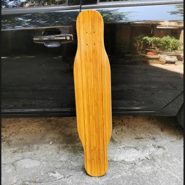 39.25inch longboard dancing decks skateboard decks dying wood colors Canadian and bamboo material very good quality level