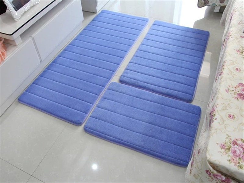 Water Absorption Bath Mat Set Anti-slip Bathroom Mat next to Washing Machine Living Room Bedroom Toilet Floor Carpet 1pc/3pcs