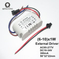 300mA LED Driver 5w 10w 20w 30w 40w High PF Lamp Power Supply 1-5x1w 6-10x1w 12-20x1w 20-36x1w External Lighting Transformer