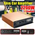 DC 10-16V 2200W Car Amplifiers Stereo Audio Power Amplifier 2 Channel Class A/B Subwoofer Stereo Surround