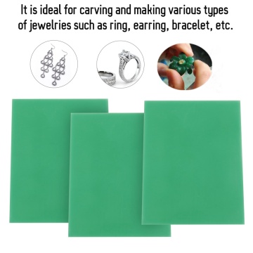 0.8/1/1.2mm Jewelry Green Carving Wax Jewelry Engraving Waxing Tools Waxing For Injection Setting Jewelry Making Model Thickness