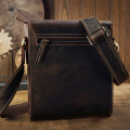 AETOO Leather men's shoulder bag, men's simple business cowhide messenger bag, casual fashion men's bag