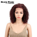 Black Pearl Brazilian Lace Front Human Hair Wigs For Black Women Kinky Curly Wig Remy Hair Wigs Color # 4 F1B/99J Free Shipping