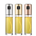 1xGlass Olive Oil Sprayer Kitchen Oil Spray Bottle Pump Stainless Steel Oil Pot Leak-proof Drops Oil Dispenser BBQ Cooking Tools