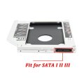 Universal Aluminum 9.5mm SATA III 2nd SSD HDD Hard Drive Caddy Adapter Tray Enclosure For Laptop CD-ROM DVD-ROM