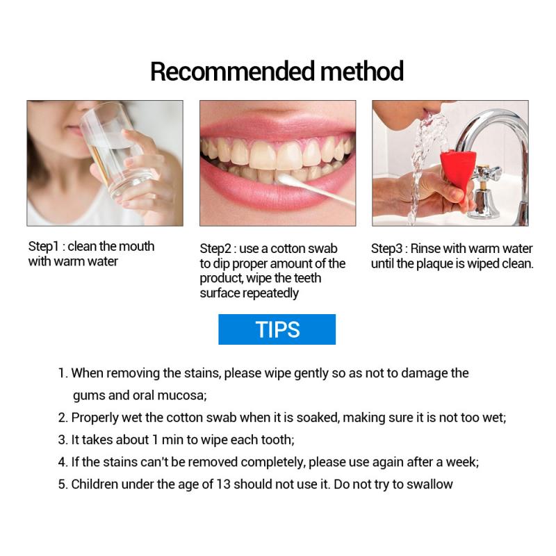 Hot LANBENA Teeth Whitening Liquid Oral Hygiene Cleaning Remove Plaque Stain Brighten Tooth Whitening Oral Hygiene TSLM1