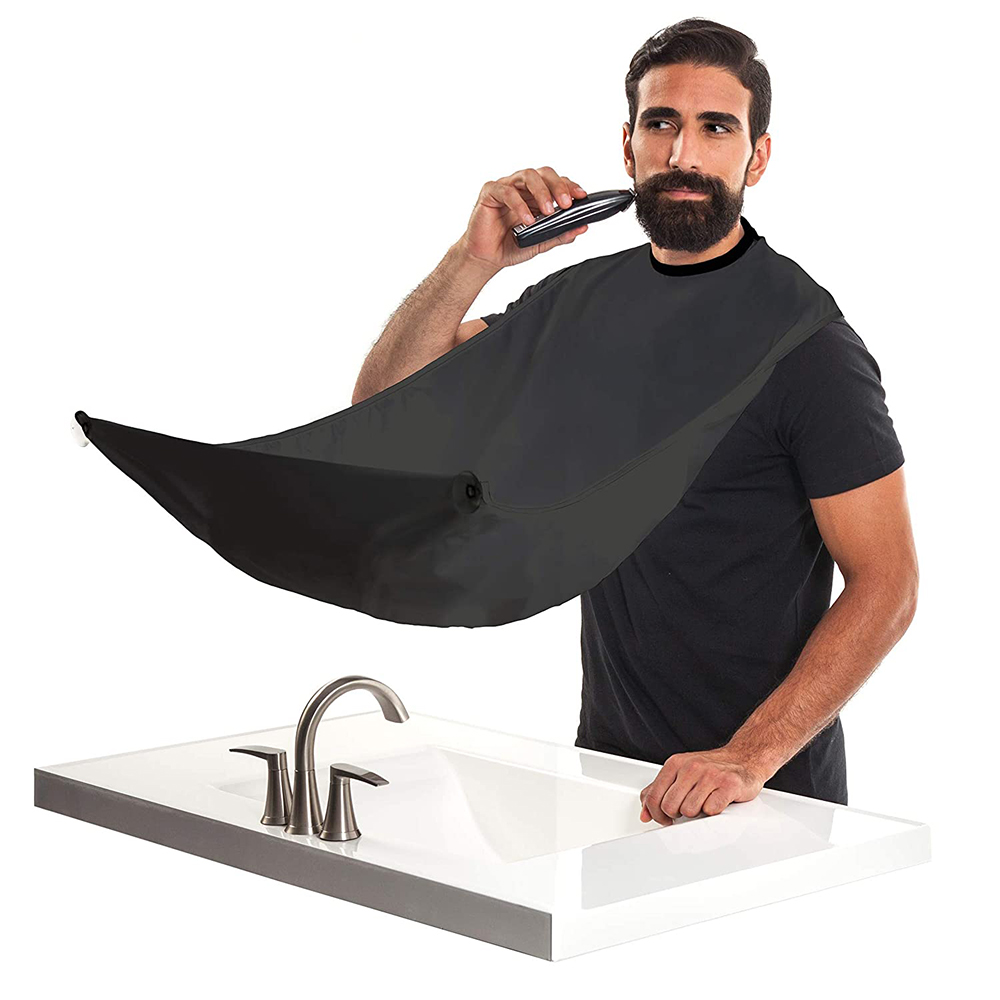 1Pcs Adults Men Beard Apron Bathroom Hair Shave Beard Care Apron For Man Waterproof Floral Cloth Household Cleaning Protector