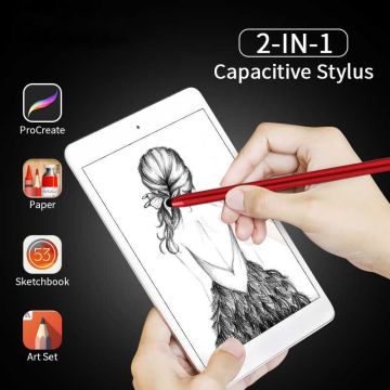 2 In 1 Stylus Pen Capacitive Screen Touch Pencil Drawing Pen For Tablet Android Smartphone For iPad Pro 11 12.9
