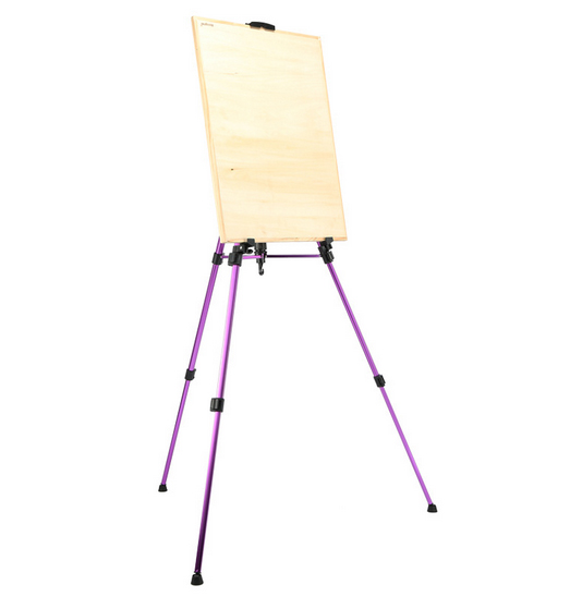 Aluminium/iron Alloy Colored Easel Folding Painting Easel Frame Artist Adjustable Tripod Display Shelf with Outdoors