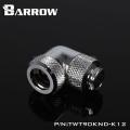 Barrow G1/4" 90 OD:12mm Degree Hard Tube Female Fitting Connector TWT90KND-K12