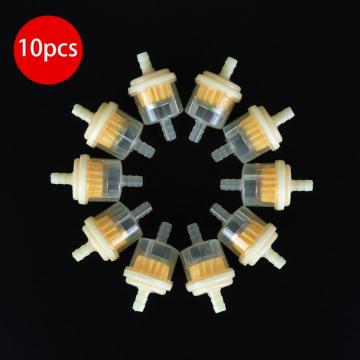 10PCS Motorcycle Small Engine Inline Carb Fuel Gas Filter Gasoline Gas Scooter Gasoline Filter Motorcycle Oil Filters Dropship