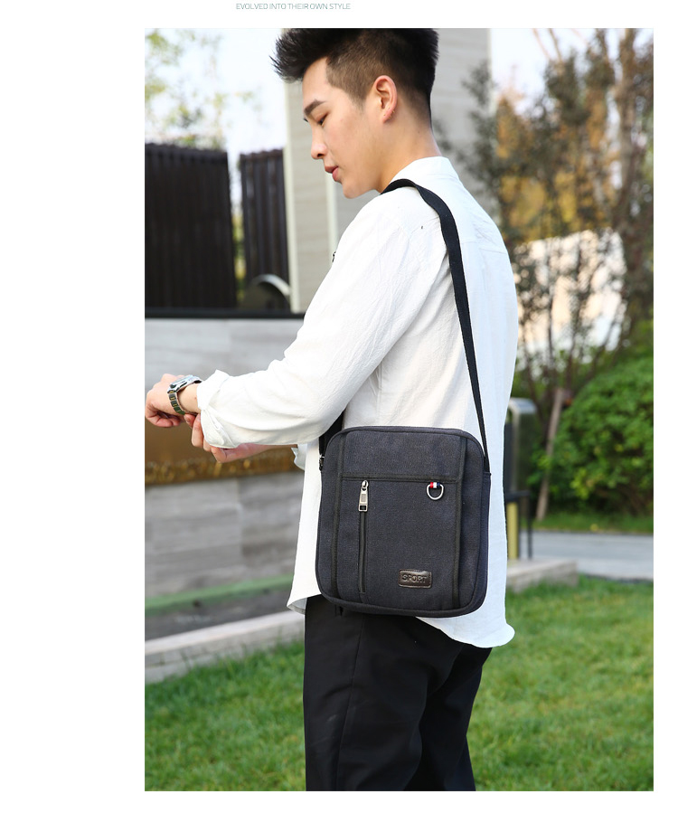 10 inch 2020 Men's Fashion Canvas Bag Casual Men Handbags Male Cross body Shoulder Messenger Bags For Men Purses and Handbags