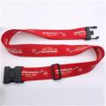 Red Polyester Sublimation Personalised Luggage Straps