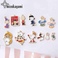 Zinc Alloy Enamel Charms Cartoon Animal Character 10pcs/lot For DIY Fashion Jewelry Making Accessories