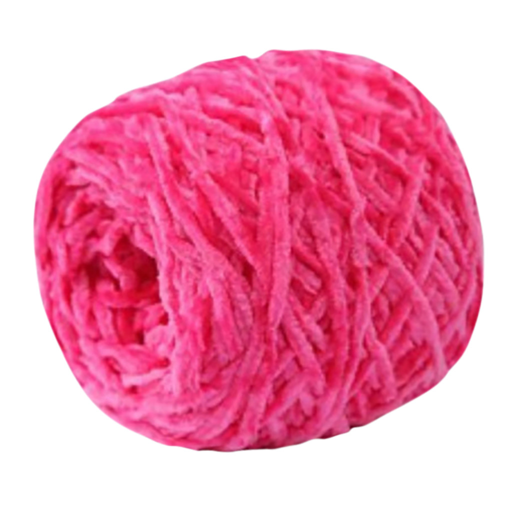 25#Soft Gold Velvet Knitting Yarn Diy Shawl Yarn Crochet Thread Woollen Yarn For Baby Household Sewing Tools Sew Accessories
