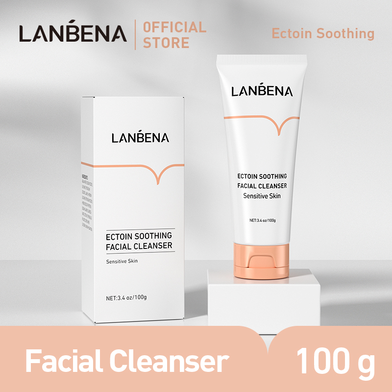 LANBENA Ectoin Anti- Allergy Repair Facial Cleanser Soothe For Sensitive Face Wash Foam Nourishing Moisturizing Skin Care 100g