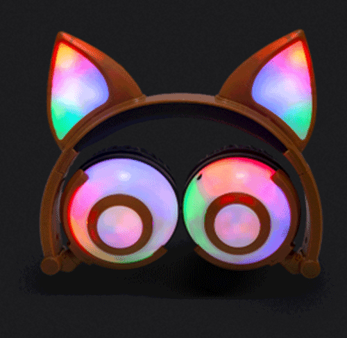 led fox ear headphone