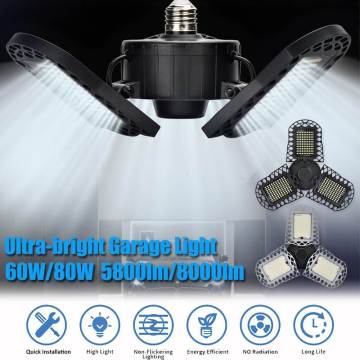 Aluminum Led Garage Light Lamps Industrial for Garage Workshop Warehouse 5800lm/8000lm High Bay Light Garage Accessories