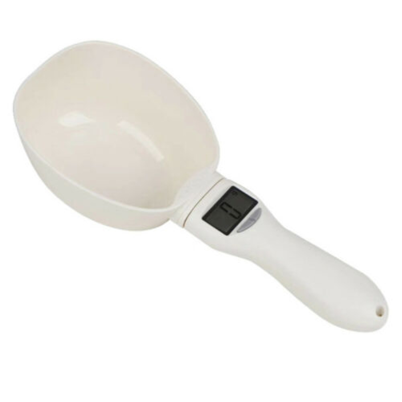 800g/1g Pet Food Water Measuring Spoon Cup With Led Digital Display Kitchen Scale Scoop Portable Removeable Pet Feeding Tools