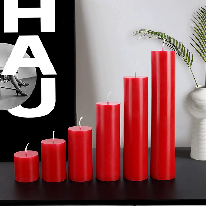 flat pillar candle