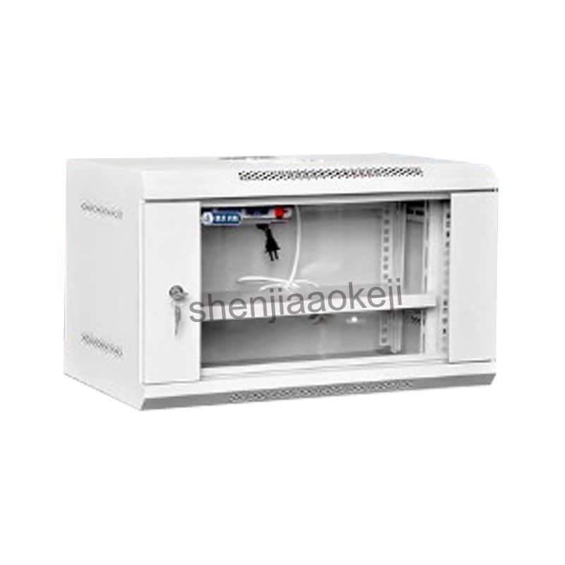6u Network Cabinet KB6406 Switch Cabinet Monitor cold-rolled steel 19-inch wall-mounted cabinet 220v 1pc
