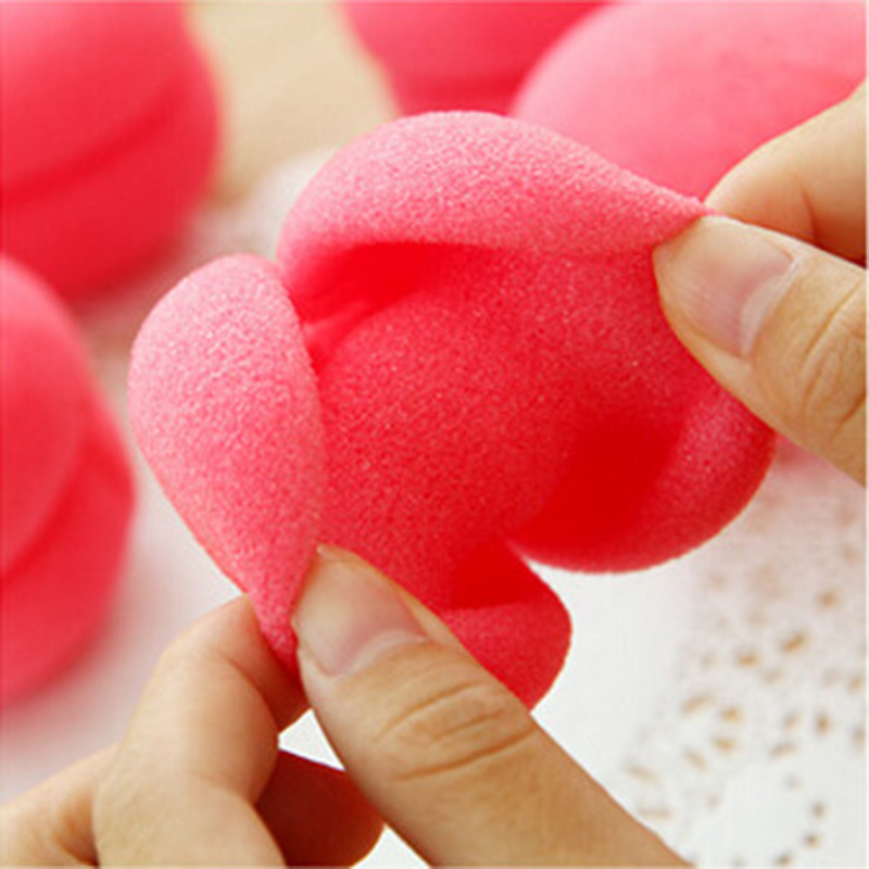 6Pcs Magic Hair Curlers Cute Hair Rollers Curler Soft Sponge Foam Balls Rollers Hair Care Lovely DIY Curling Hairdressing Tools