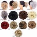 MANWEIScrunchy Hair Bun Synthetic Hair Extension Hairpieces For Women Messy Bun Chignon Elastic Hair Band Donut Wrap Ponytail