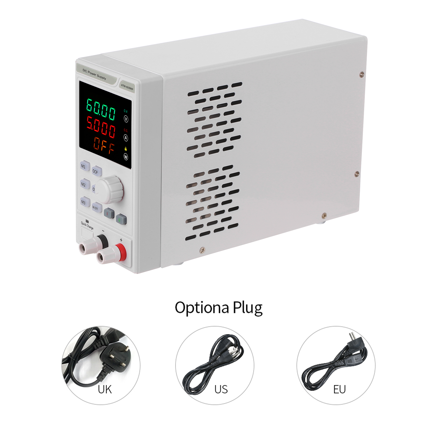 60V/5A DC Power Supply Adjustable 4 Digit Display Mini Laboratory Power Supply Voltage Regulator eTM-605MP For Phone Repair